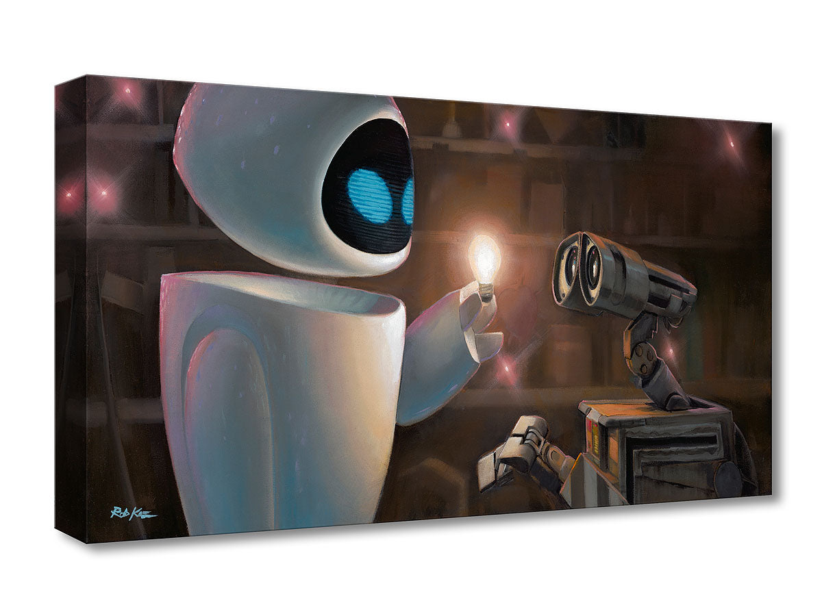 Wall-E Pixar Walt Disney Fine Art Rob Kaz Limited Edition of 1500 Treasures on Canvas Print TOC "Electrifying"