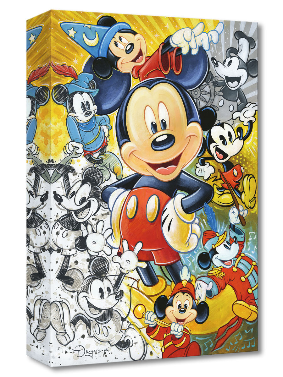90 Years of Mickey Mouse Walt Disney Fine Art Tim Rogerson Limited Edition Treasures on Canvas TOC "90 Years of Mickey Mouse"