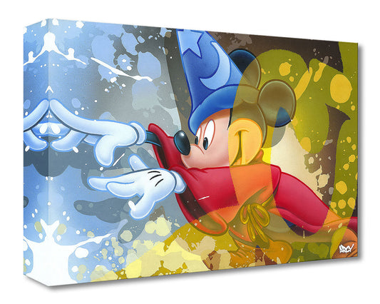 Fantasia Walt Disney Fine Art by ARCY Limited Edition of 1500 TOC Treasures on Canvas Print "Mickey Sorcerer"