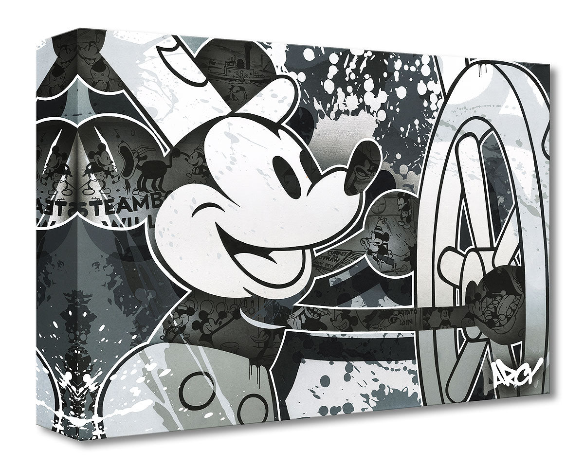 Mickey Mouse Walt Disney Fine Art by ARCY Limited Edition of 1500 TOC Treasures on Canvas Print "Steamboat Willie"