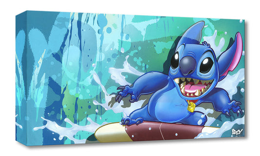 Lilo and Stitch Walt Disney Fine Art by ARCY Limited Edition of 1500 TOC Treasures on Canvas Print "Surf Rider Stich"