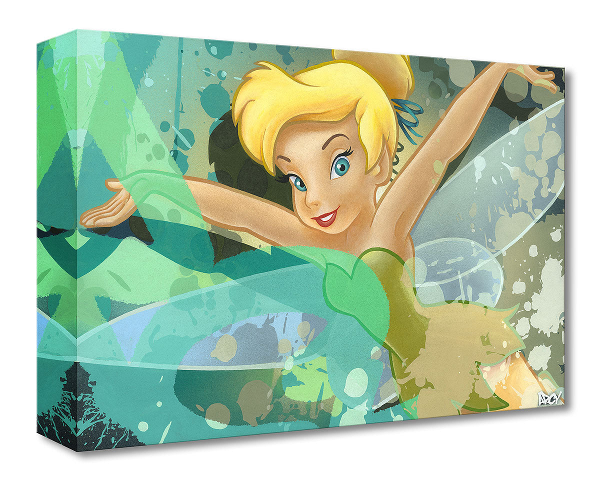 Peter Pan Neverland Walt Disney Fine Art by ARCY Limited Edition of 1500 TOC Treasures on Canvas Print "Tinkerbell"