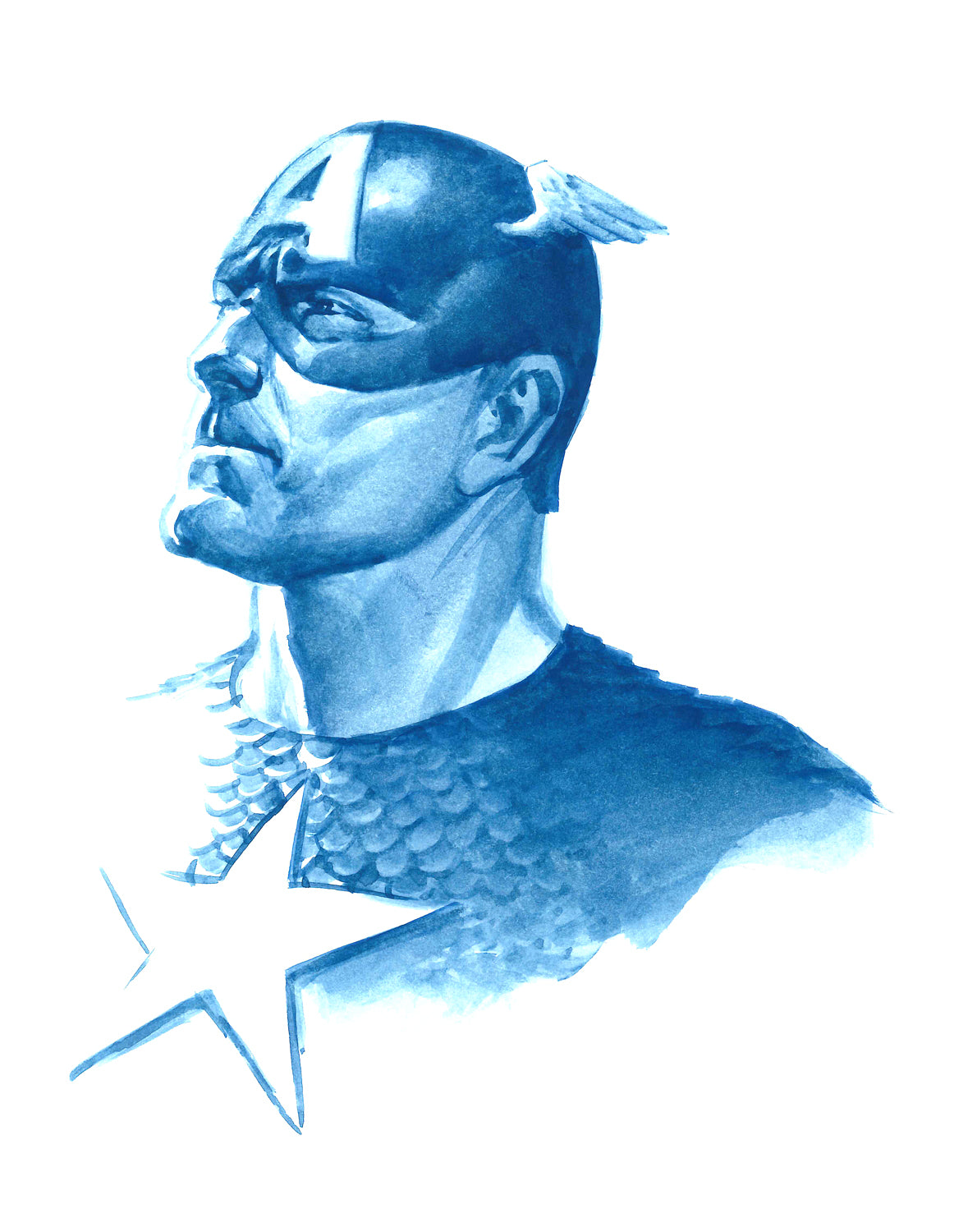 Alex Ross SIGNED Allegiance Captain America Marvel Giclee Print on Paper Limited Edition