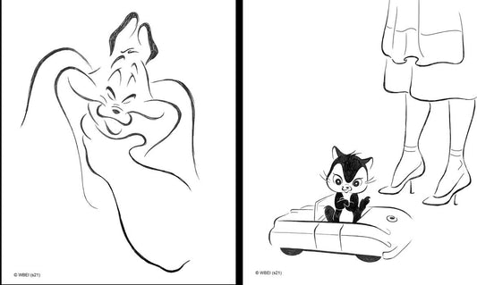 Smiling and Beguiling - Set of 2 Marc Anthony and Pussyfoot Serigraphs Signed by Eric Goldberg Edition of 150 from Chuck Jones Gallery
