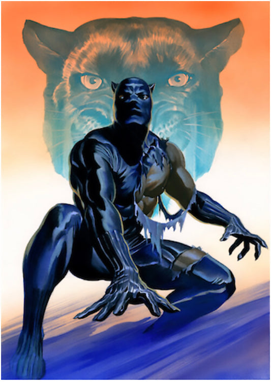 Alex Ross SIGNED Black Panther Giclee Print on Paper Limited Edition of 15 - Artist Proof Edition