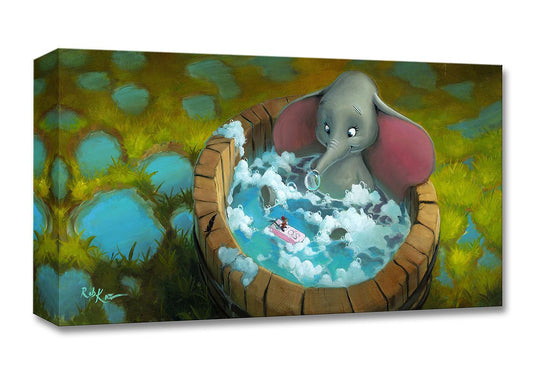 Dumbo Walt Disney Fine Art Rob Kaz Limited Edition of 1500 Treasures on Canvas Print TOC "Good Clean Fun"