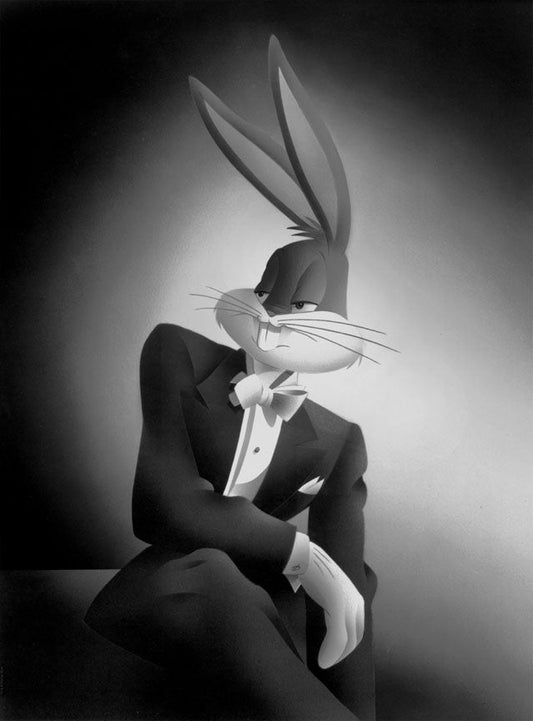Bugs Bunny Portrait Series Signed by Alan Bodner from Looney Tunes Warner Brothers Limited Edition of 100 Canvas Print Harry Sabin