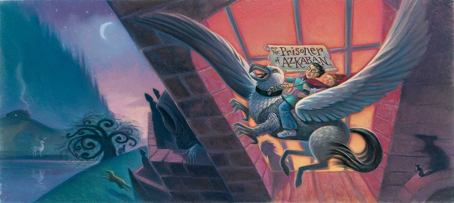 Harry Potter Prisoner of Azkaban Mary GrandPre SIGNED Bookcover Giclee on Fine Art Paper Limited Edition of 500