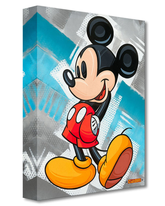 Mickey Mouse Walt Disney Fine Art Trevor Carlton Ltd Ed of 1500 TOC Treasures on Canvas Print "Ahh Geez Mickey"