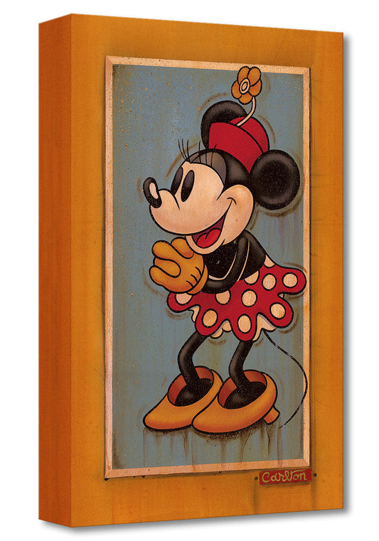 Minnie Mouse Walt Disney Fine Art Trevor Carlton Ltd Ed of 1500 TOC Treasures on Canvas Print "Vintage Minnie"