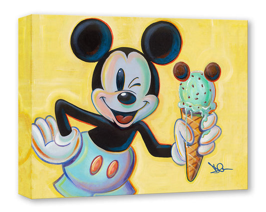 Mickey Mouse Ice Cream Walt Disney Fine Art Dom Corona Limited Edition Treasures on Canvas Print TOC "Minty Mouse"