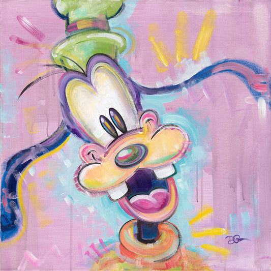 Goofy Walt Disney Fine Art Dom Corona Signed Limited Edition of 195 on Canvas "Naturally Goofy"