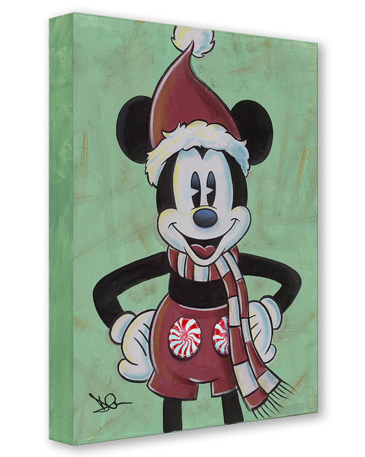 Mickey Mouse Christmas Walt Disney Fine Art Dom Corona Limited Edition of 1500 Treasures on Canvas Print TOC "Peppermick"