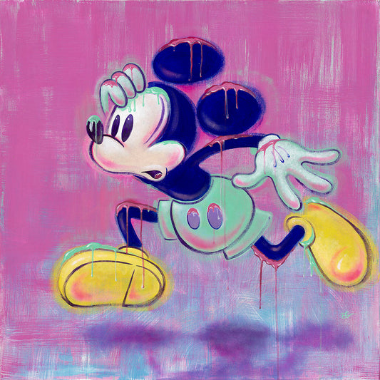 Mickey Mouse Disney Fine Art Dom Corona Signed Limited Edition of 195 on Canvas "Whats Burning"