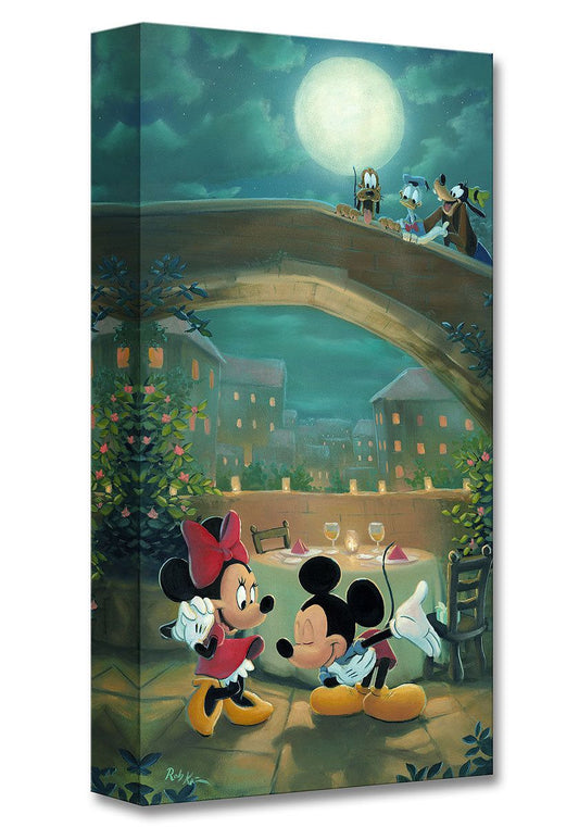 Mickey Mouse Minnie Mouse Walt Disney Fine Art Rob Kaz Limited Edition of 1500 Treasures on Canvas Print TOC "Cuisine for Two"