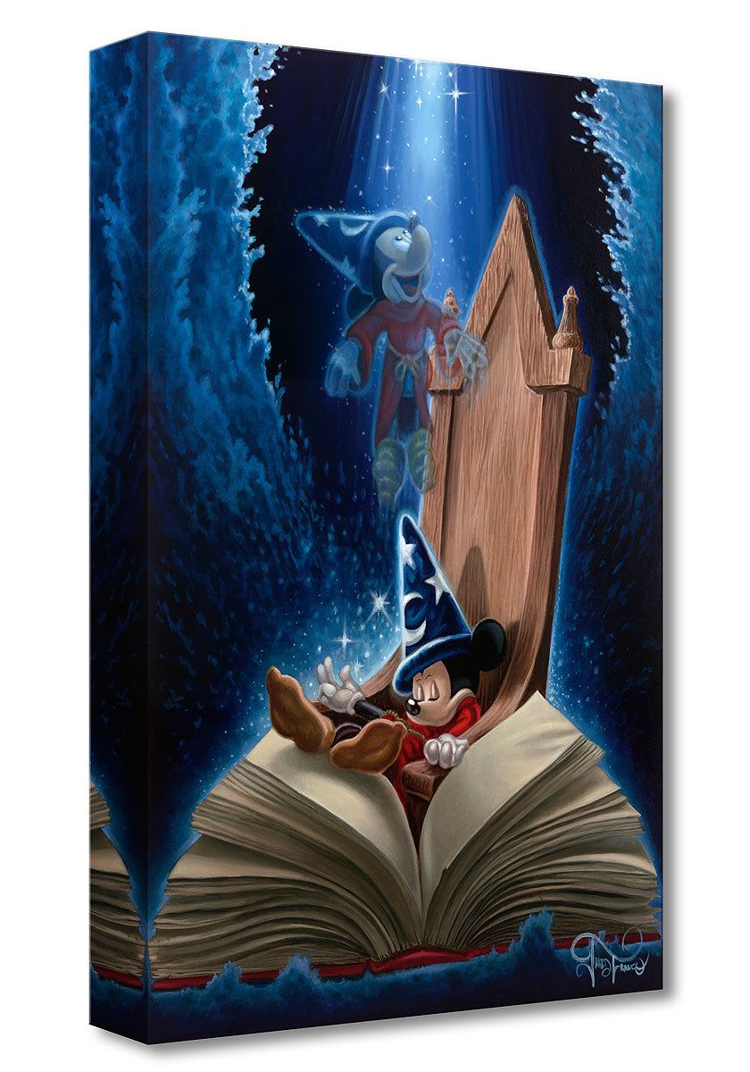 Mickey Mouse Walt Disney Fine Art Jared Franco Limited Edition of 1500 Treasures on Canvas Print TOC "Dreaming of Sorcery"