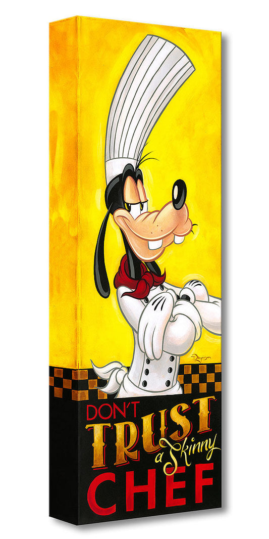 Goofy Walt Disney Fine Art Tim Rogerson Limited Edition Treasures on Canvas Print TOC "Don't Trust a Skinny Chef"