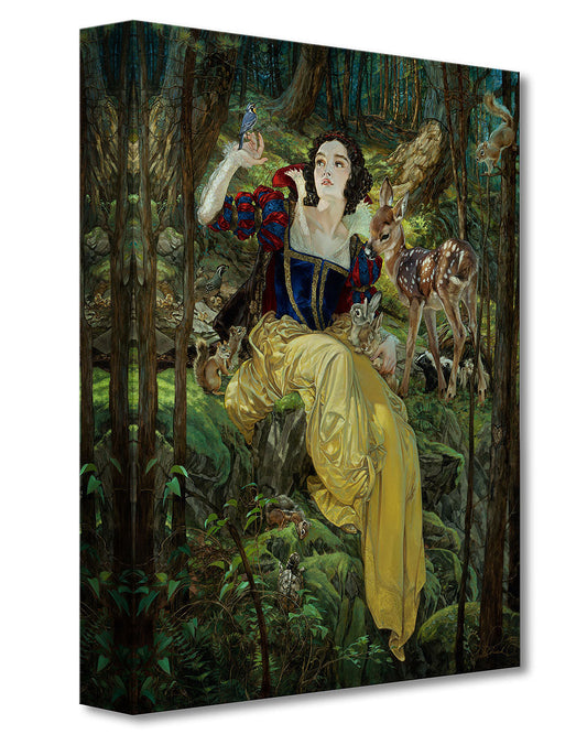 Snow White and the Seven Dwarfs Walt Disney Fine Art Heather Edwards Limited Edition Treasures on Canvas Print TOC "With A Smile and a Song"