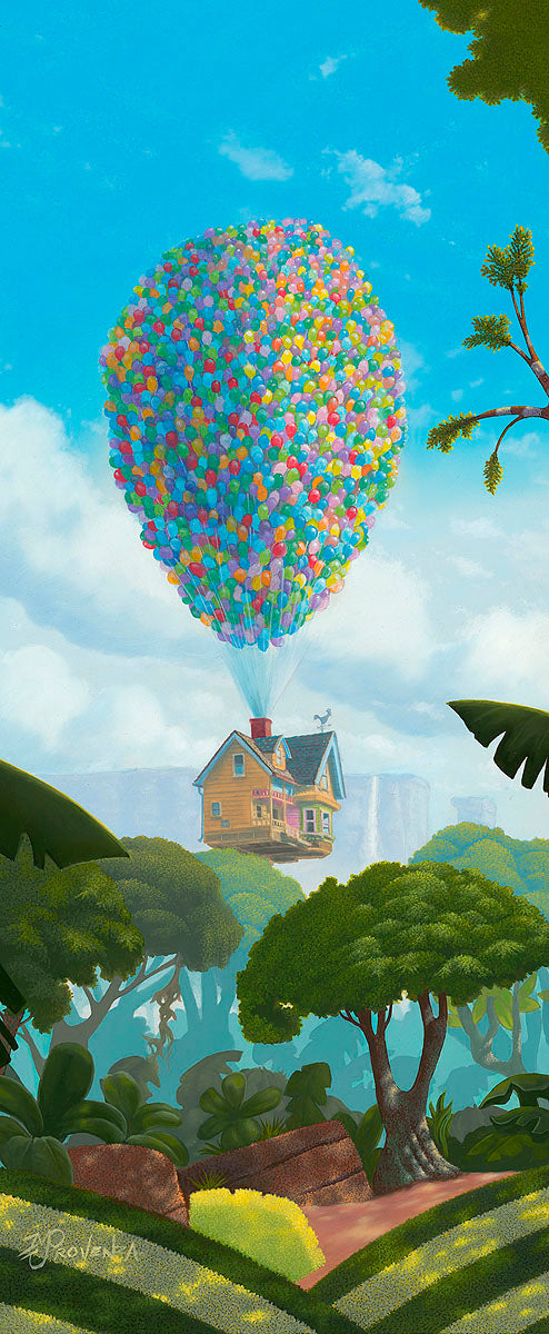 Up Pixar Walt Disney Fine Art Michael Provenza Signed Limited Edition of 195 Print on Canvas - Ellie's Dream
