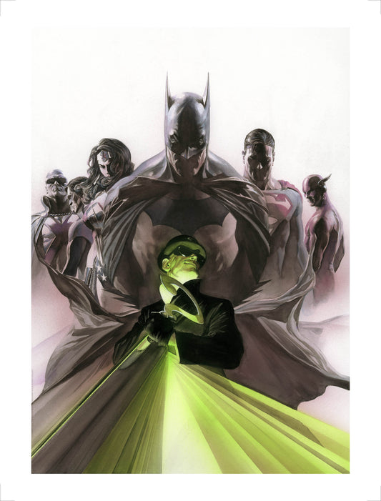 Alex Ross SIGNED Enigma Riddler SDCC Exclusive Giclee Print on PAPER Limited Edition