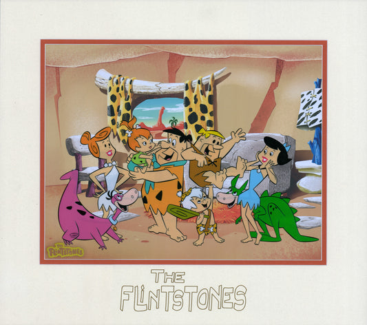 Meet the Flintstones Chase Litho-Cel Limited Edition of 250 Custom Matted