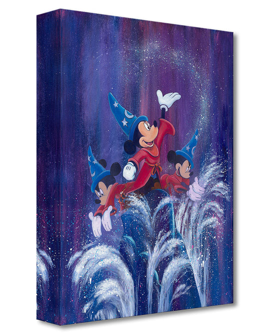 Mickey Mouse Fantasia Walt Disney Fine Art Stephen Fishwick Limited Edition Treasures on Canvas Print TOC "Mickey's Waves of Magic"