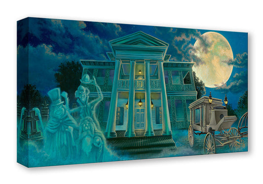 Haunted Mansion Disneyworld Walt Disney Fine Art Jared Franco Limited Edition of 1500 Treasures on Canvas Print TOC "The Moon Climbs High"