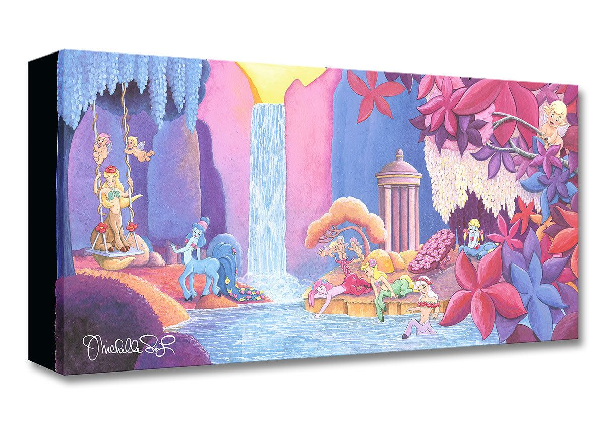 Fantasia Walt Disney Fine Art Michelle St. Laurent Limited Edition of 1500 Treasures on Canvas Print TOC "Garden of Beauty"