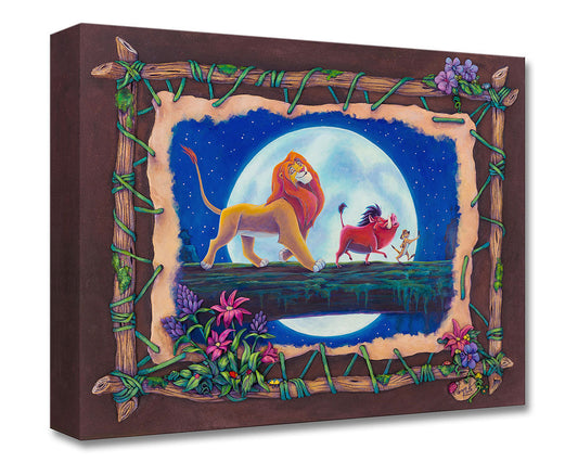The Lion King Walt Disney Fine Art Denyse Klette Limited Edition of 1500 TOC Treasures on Canvas Print "Hakuna Matata"