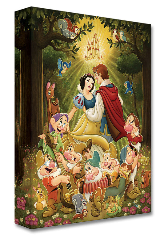 Snow White and the Seven Dwarfs Walt Disney Fine Art Tim Rogerson Limited Edition Treasures on Canvas Print TOC "Happily Ever After"