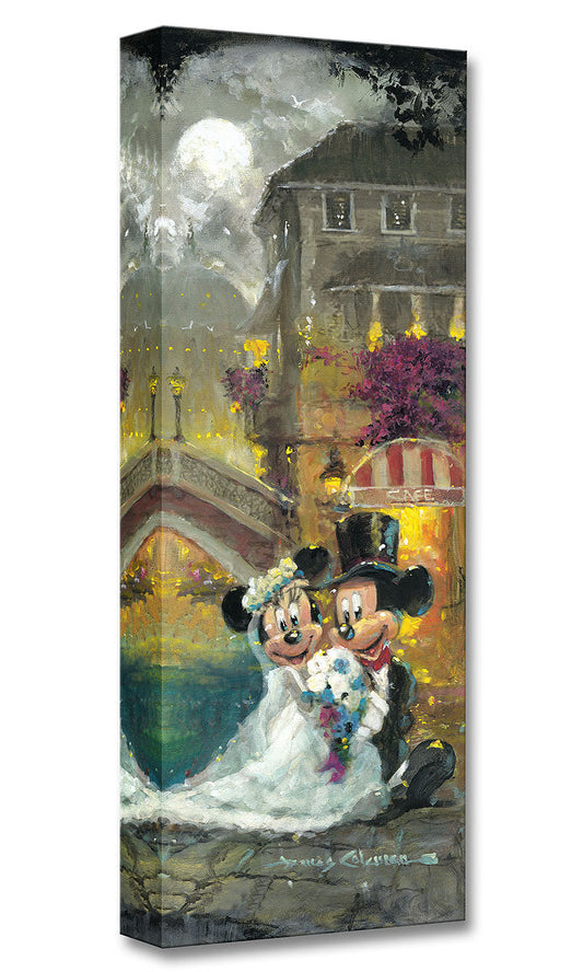 Mickey Mouse and Minnie Wedding Walt Disney Fine Art James Coleman Ltd Ed of 1500 TOC Treasures on Canvas Print "Happy Together"