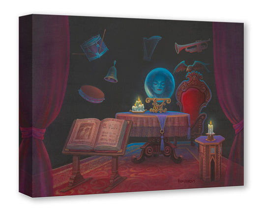 Disneyworld Haunted Mansion Walt Disney Fine Art Michael Humphries Limited Ed of 1500 TOC Treasures on Canvas Print "A Message from Beyond"