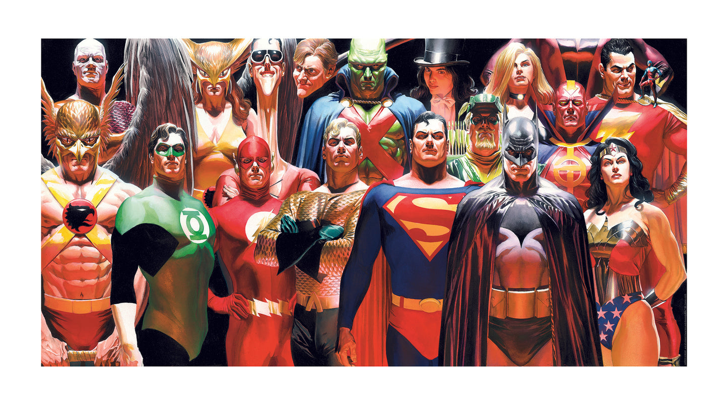 Alex Ross SIGNED DC Infinitely Heroic NYCC 2022 Exclusive Limited Edition Paper Print