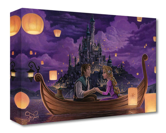 Tangled Walt Disney Fine Art Jared Franco Limited Edition of 1500 Treasures on Canvas Print TOC "Festival of Lights"