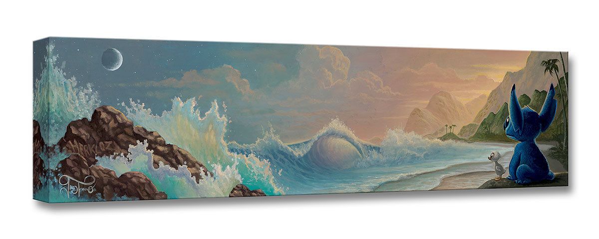 Lilo & Stitch Walt Disney Fine Art Jared Franco Limited Edition of 1500 Treasures on Canvas Print TOC "Aloha Sunset"