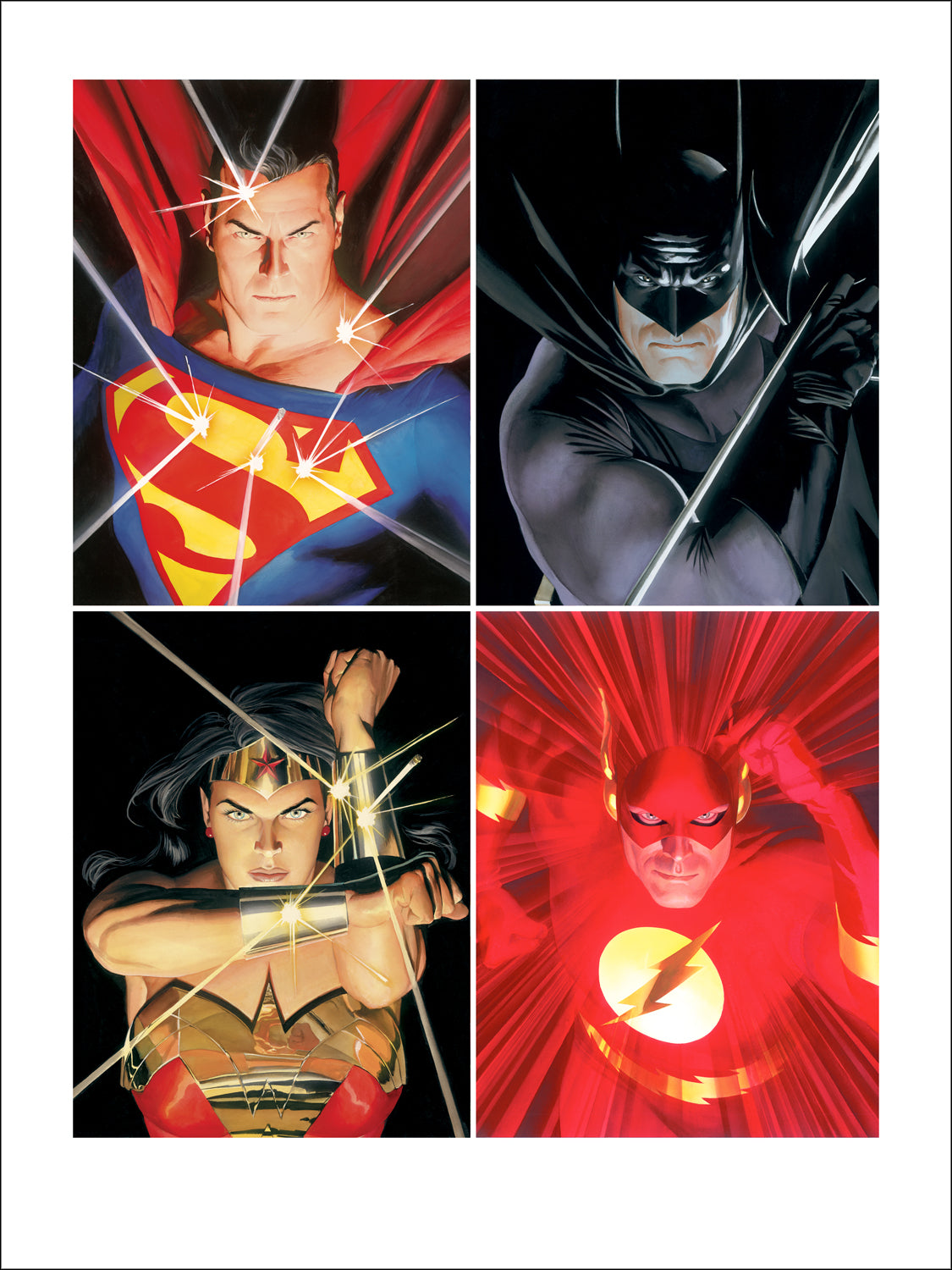 Alex Ross SIGNED Justice League Lithograph Print on Paper Limited Edition of 25 AP Version
