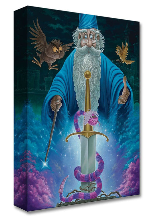 The Sword in the Stone Walt Disney Fine Art Jared Franco Limited Edition of 1500 Treasures on Canvas Print TOC "Merlin's Domain"