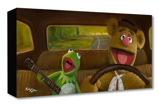 The Muppets Kermit Fozzie Walt Disney Fine Art Rob Kaz Limited Edition of 1500 Treasures on Canvas Print TOC "Movin' Right Along"