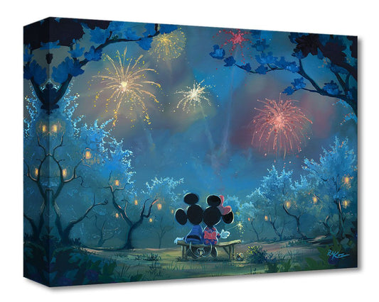 Mickey Mouse Minnie Mouse Walt Disney Fine Art Rob Kaz Limited Edition of 1500 Treasures on Canvas Print TOC "Memories of Summer"