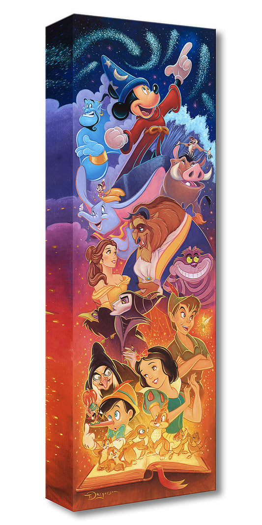Walt Disney Fine Art Tim Rogerson Limited Edition Treasures on Canvas Print TOC "Magical Storybook"
