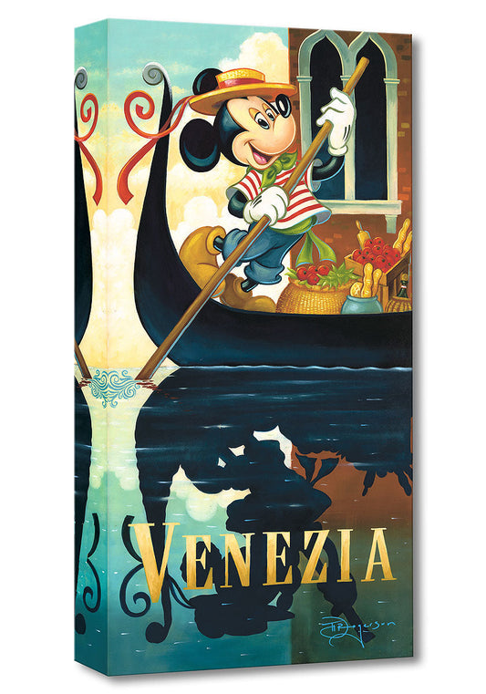 Mickey Mouse Venice Walt Disney Fine Art Tim Rogerson Limited Edition Treasures on Canvas Print TOC "Mickey's Venezia"