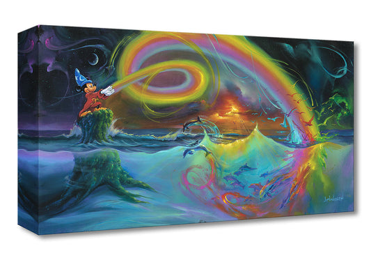 Mickey Mouse Fantasia Sorcerer Walt Disney Fine Art Jim Warren Limited Ed of 1500 Treasures on Canvas Print TOC "Mickey's Magical Colors"