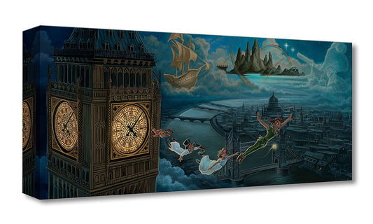 Peter Pan Walt Disney Fine Art Jared Franco Limited Edition of 1500 Treasures on Canvas Print TOC "A Journey to Neverland"