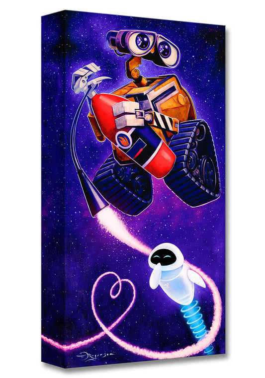 Wall-E Walt Disney Fine Art Tim Rogerson Limited Edition Treasures on Canvas Print TOC "Wall-E and Eve"