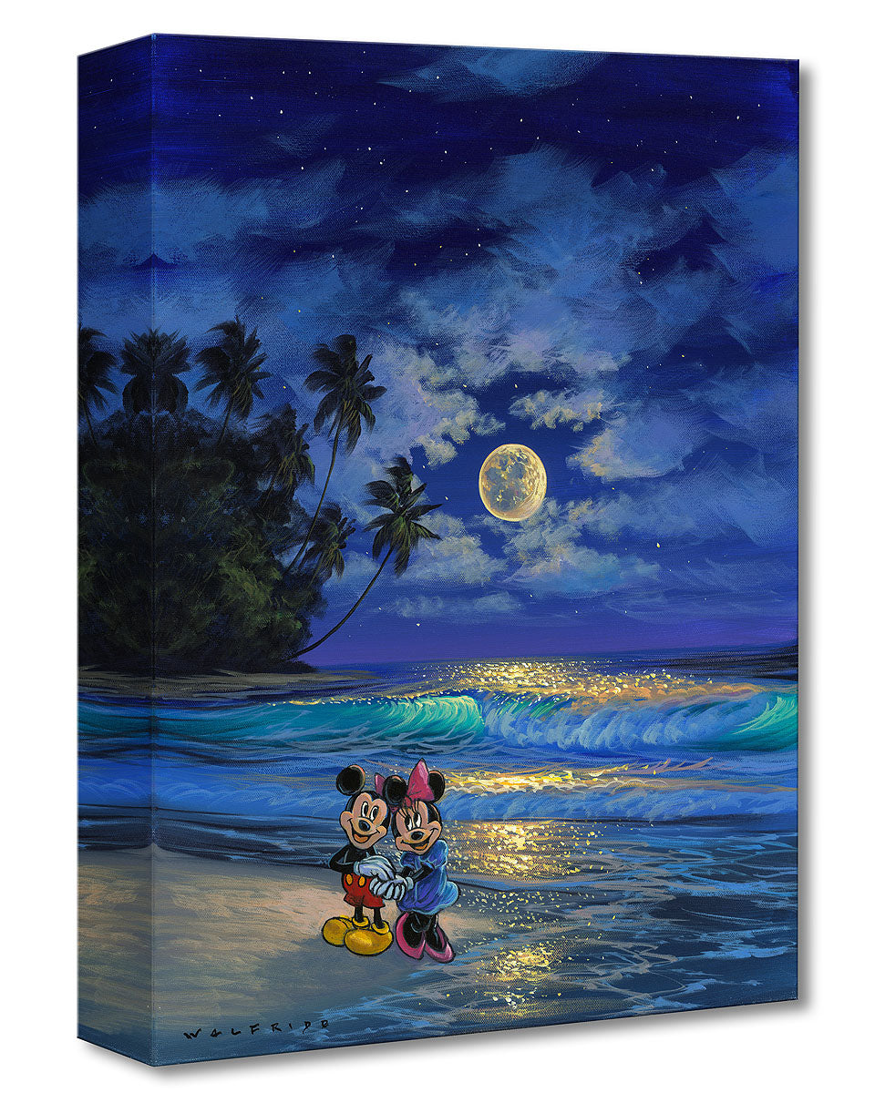 Mickey Mouse Minnie Mouse Walt Disney Fine Art Walfrido Garcia Limited Ed of Treasures on Canvas Print TOC "Romance Under the Moonlight"