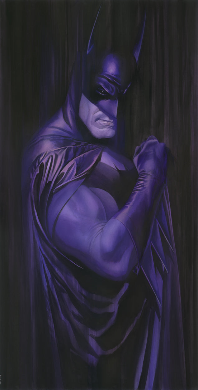 Alex Ross SIGNED Shadows Batman SDCC Exclusive Giclee Print on Paper Limited Edition