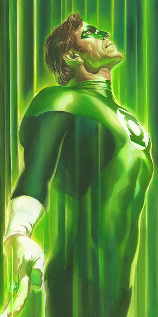 Shadows The Green Lantern DC Alex Ross SIGNED Limited Edition Giclee Print on CANVAS