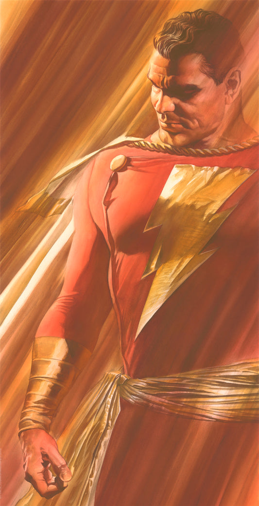 Alex Ross SIGNED Shadows Shazam SDCC Exclusive Giclee Print on PAPER Limited Edition