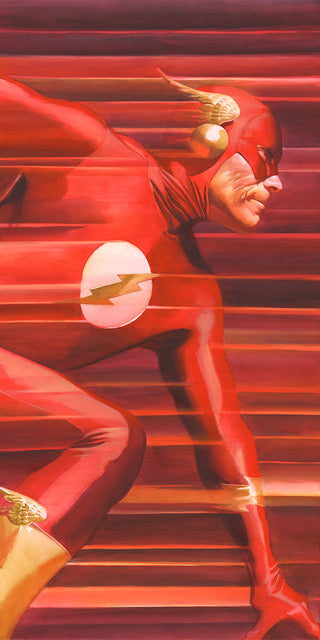 Shadows The Flash DC Alex Ross SIGNED Limited Edition Giclee Print on CANVAS