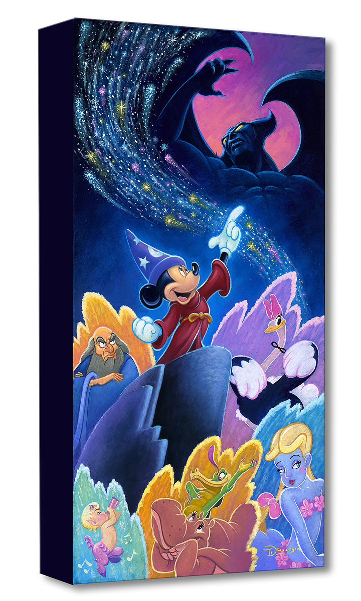 Mickey Sorcerer Walt Disney Fine Art Tim Rogerson Limited Edition Treasures on Canvas Print TOC "Splashes of Fantasia"